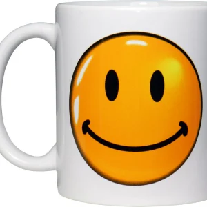 Taza emoticono Smiley, Contento y Triste (2 caras)